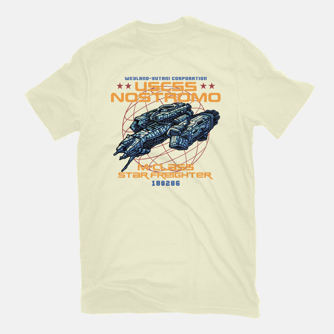 Star Freighter-Mens-Basic-Tee-momma_gorilla
