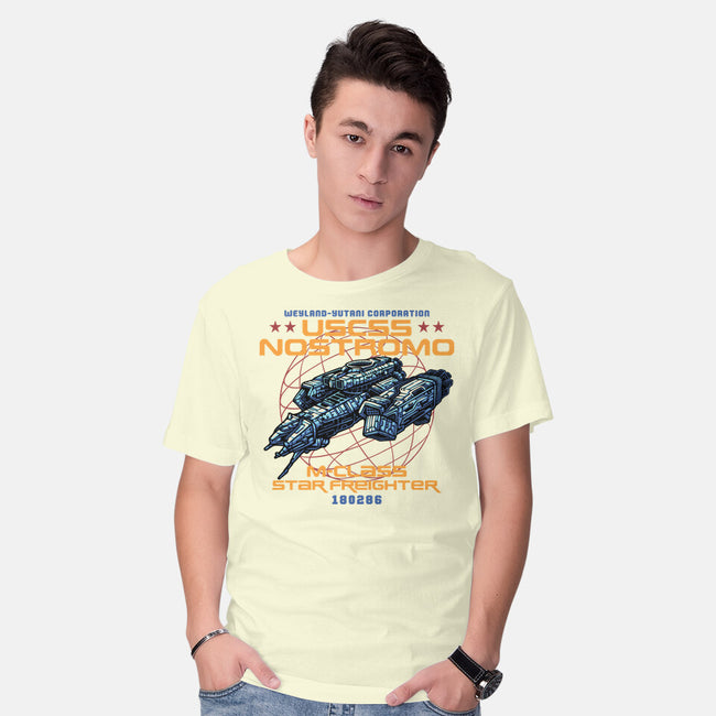 Star Freighter-Mens-Basic-Tee-momma_gorilla