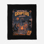 Cryptids Camp-None-Fleece-Blanket-eduely