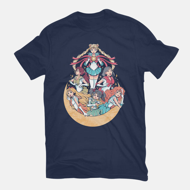 Moon Princesses-Womens-Basic-Tee-yumie
