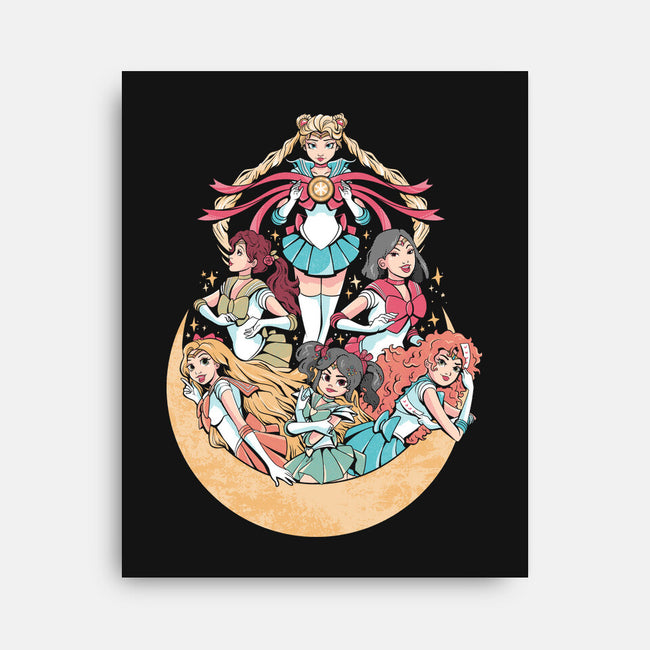 Moon Princesses-None-Stretched-Canvas-yumie