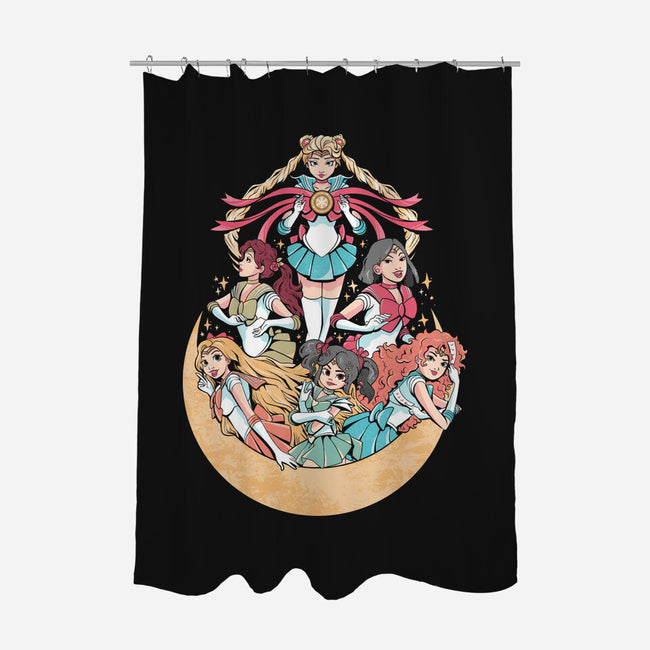 Moon Princesses-None-Polyester-Shower Curtain-yumie