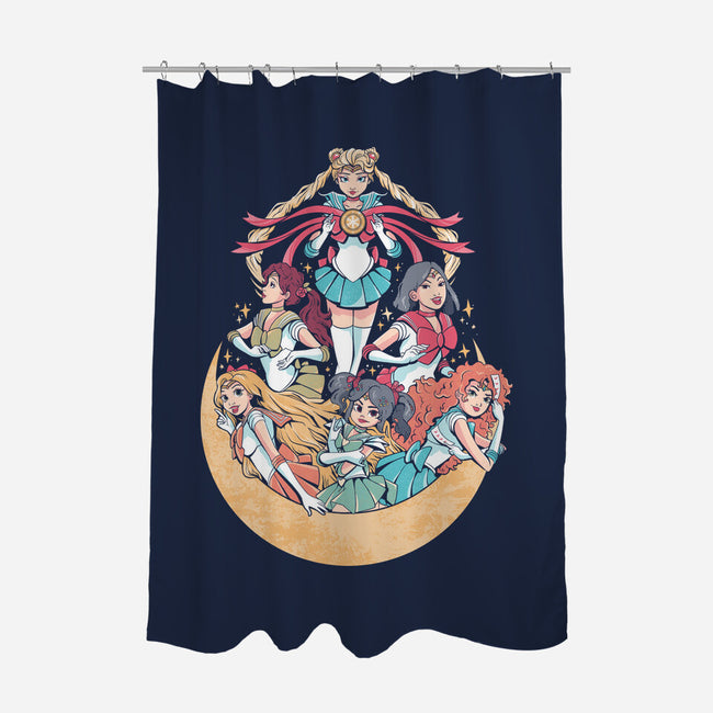 Moon Princesses-None-Polyester-Shower Curtain-yumie