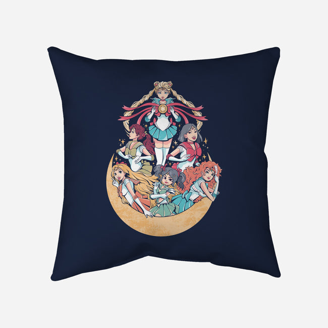 Moon Princesses-None-Removable Cover w Insert-Throw Pillow-yumie