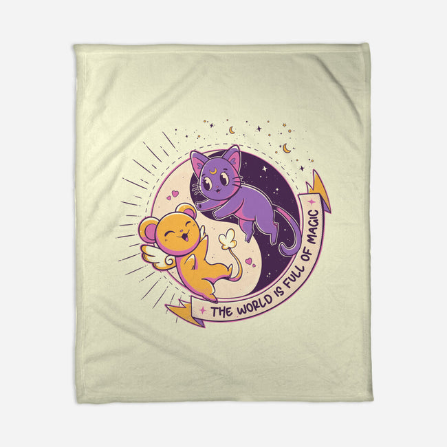 Moon Captor-None-Fleece-Blanket-yumie