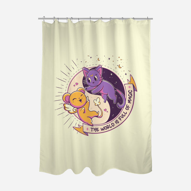 Moon Captor-None-Polyester-Shower Curtain-yumie
