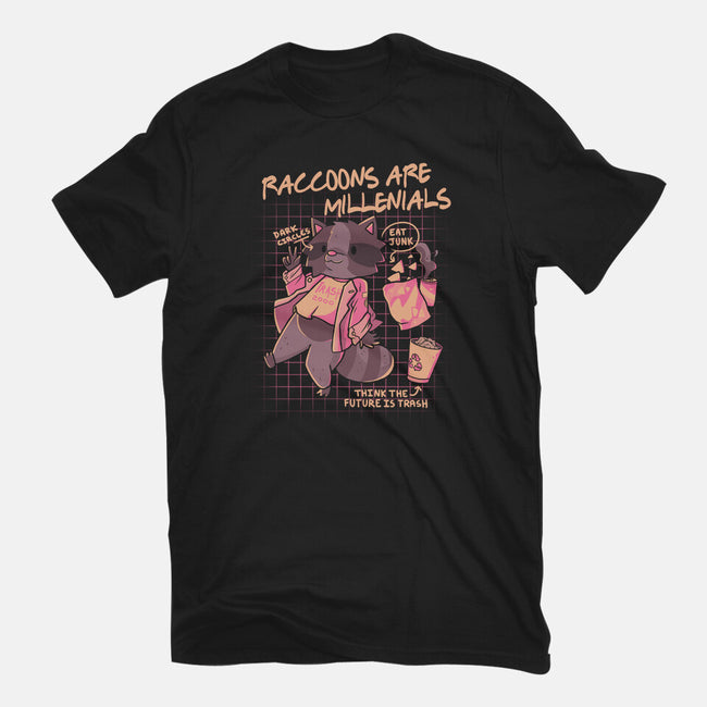 Raccons Millenials-Unisex-Basic-Tee-yumie