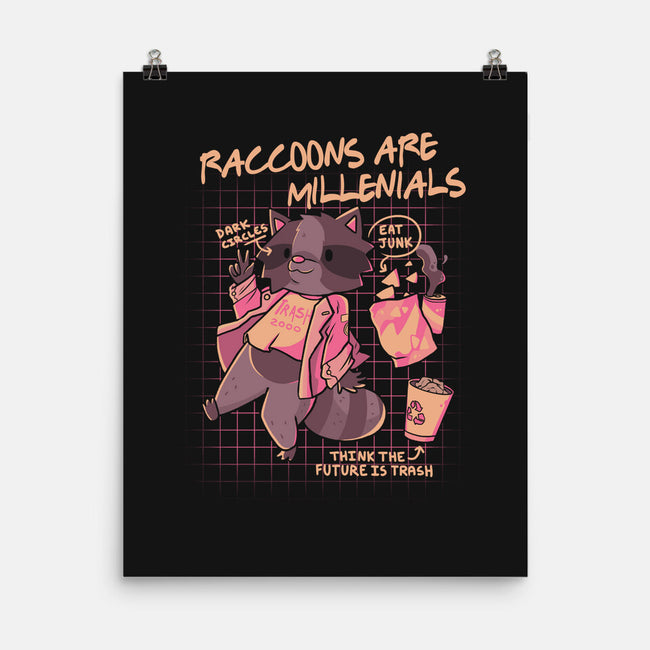 Raccons Millenials-None-Matte-Poster-yumie