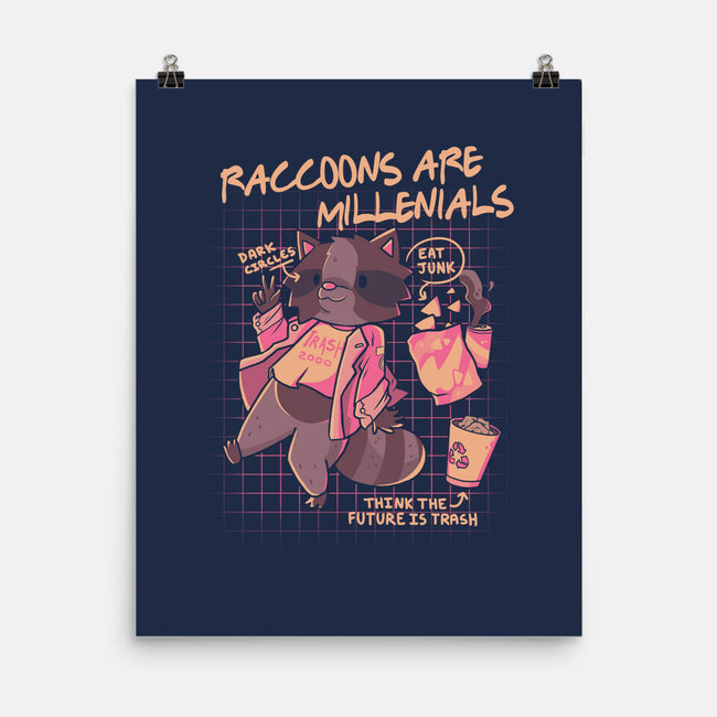 Raccons Millenials-None-Matte-Poster-yumie