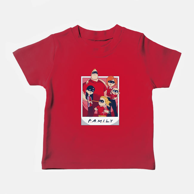 Incredible Family-Baby-Basic-Tee-yumie