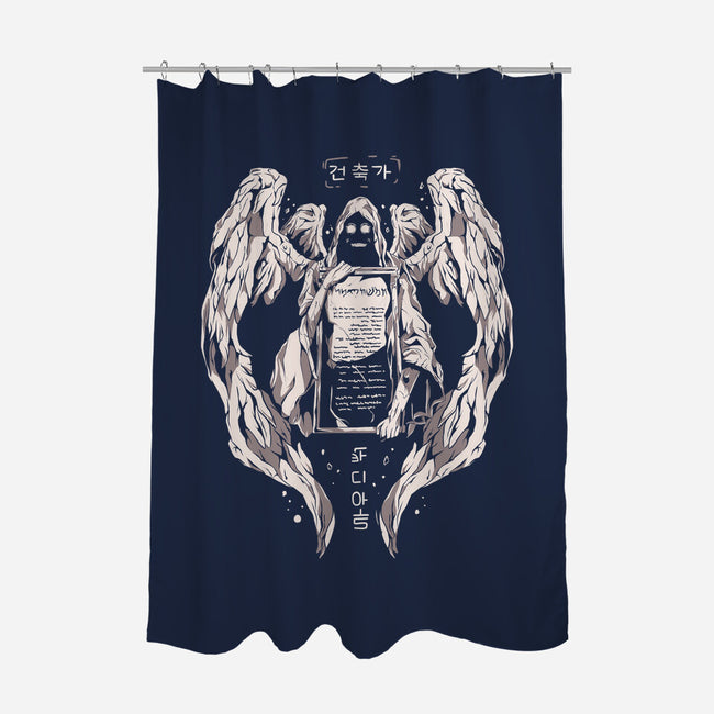 The Architect-None-Polyester-Shower Curtain-yumie
