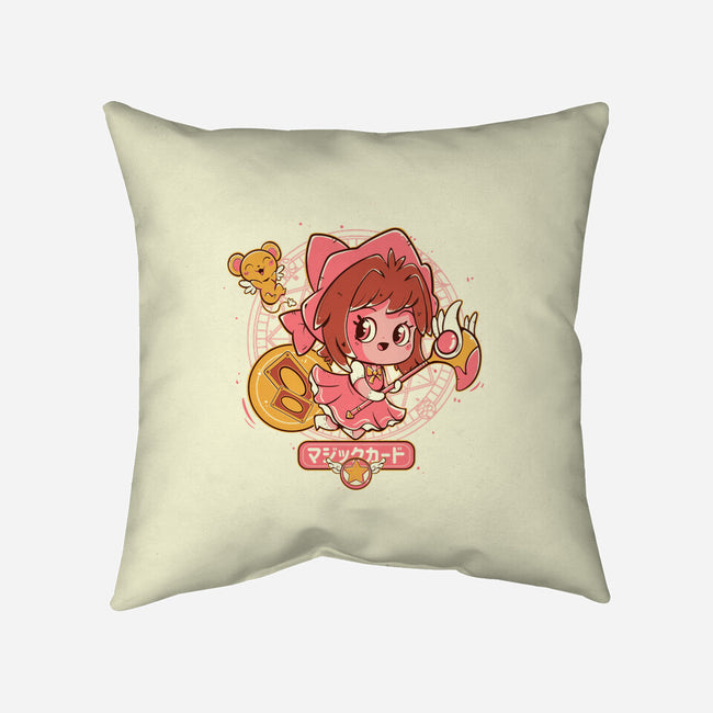 Sakura Card-None-Removable Cover w Insert-Throw Pillow-yumie