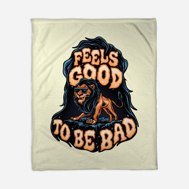 Feels Good To Be Bad-None-Fleece-Blanket-momma_gorilla