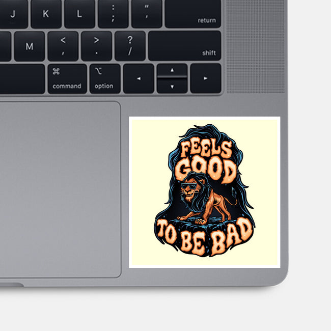 Feels Good To Be Bad-None-Glossy-Sticker-momma_gorilla