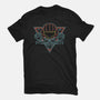 Neon Hipster Samus-Unisex-Basic-Tee-Astrobot Invention
