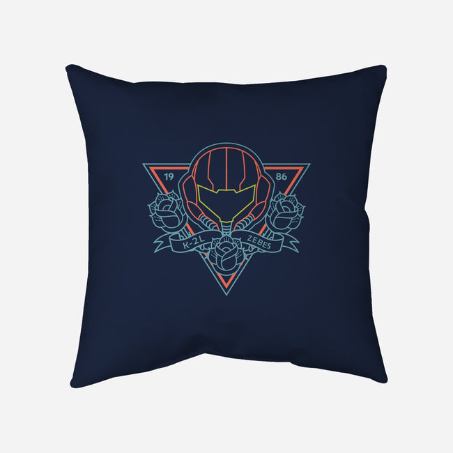 Neon Hipster Samus-None-Removable Cover w Insert-Throw Pillow-Astrobot Invention