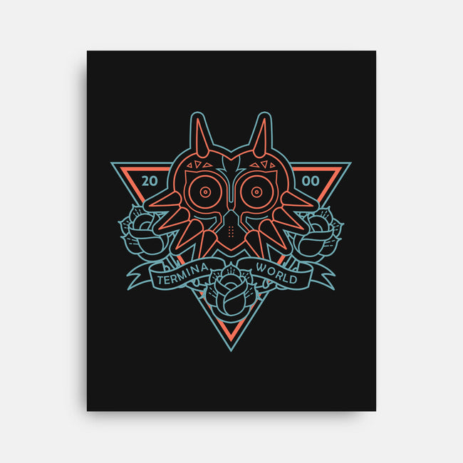 Neon Hipster Majora-None-Stretched-Canvas-Astrobot Invention