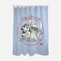 Aloha And Cosmo Sumi-E-None-Polyester-Shower Curtain-Astrobot Invention
