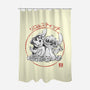 Aloha And Cosmo Sumi-E-None-Polyester-Shower Curtain-Astrobot Invention