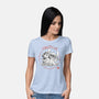 Aloha And Cosmo Sumi-E-Womens-Basic-Tee-Astrobot Invention