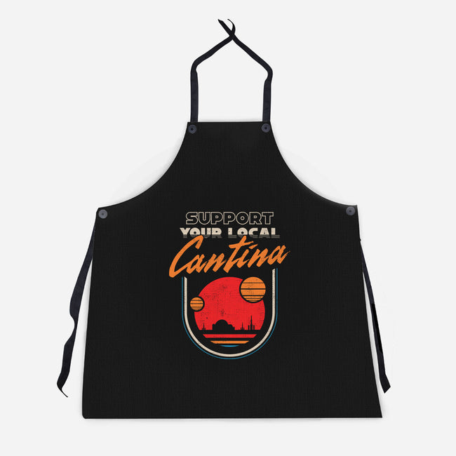 Support Your Local Cantina-Unisex-Kitchen-Apron-sachpica