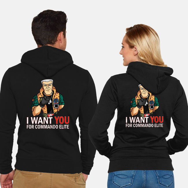 I Want You For Commando Elite-Unisex-Zip-Up-Sweatshirt-jasesa