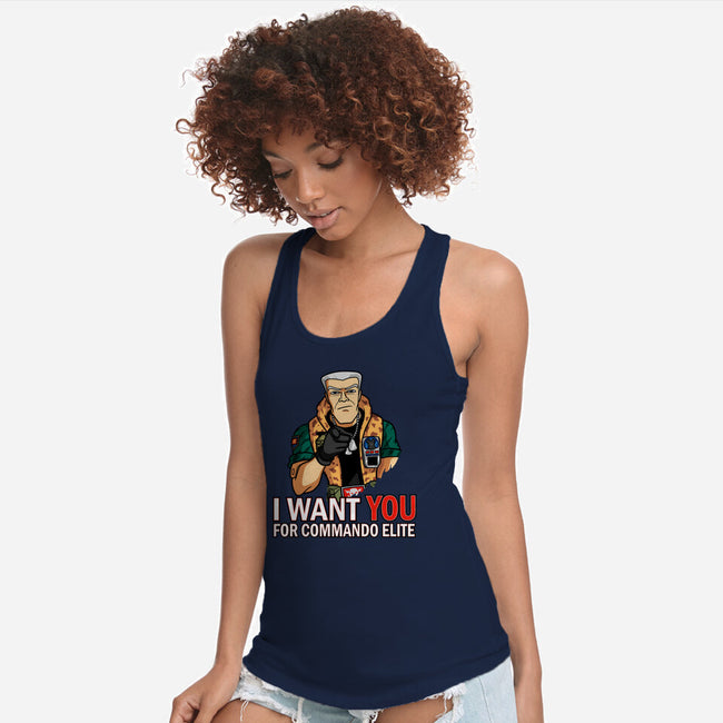 I Want You For Commando Elite-Womens-Racerback-Tank-jasesa