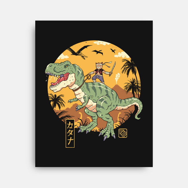 Jurassic Catana T-Rex-None-Stretched-Canvas-vp021