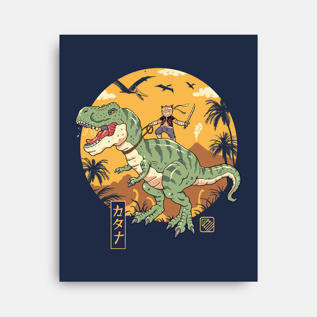 Jurassic Catana T-Rex-None-Stretched-Canvas-vp021