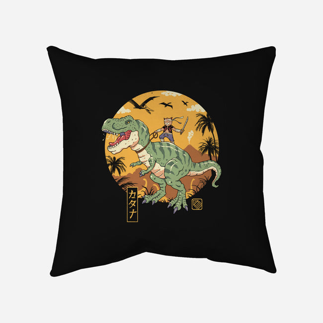 Jurassic Catana T-Rex-None-Removable Cover w Insert-Throw Pillow-vp021