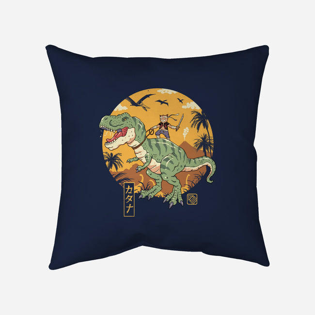 Jurassic Catana T-Rex-None-Removable Cover w Insert-Throw Pillow-vp021