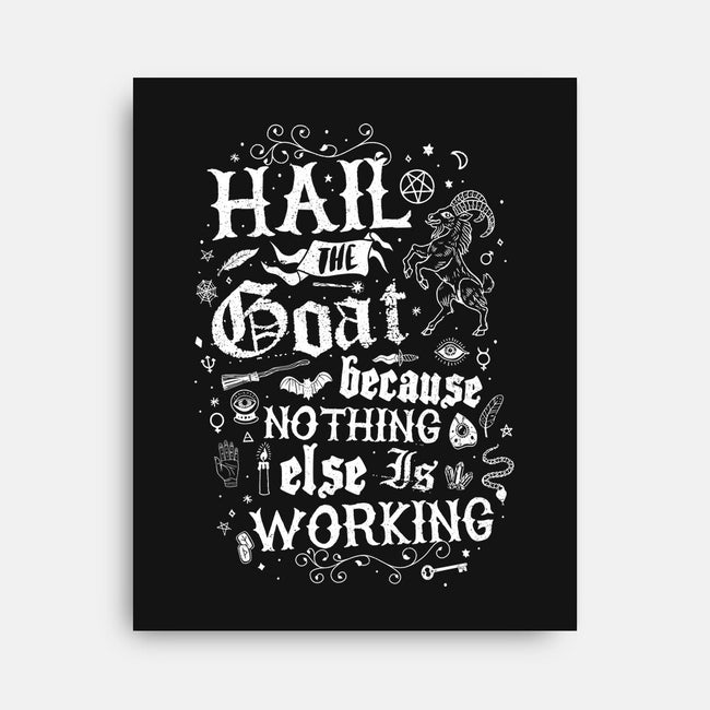 Hail The Goat-None-Stretched-Canvas-Nemons