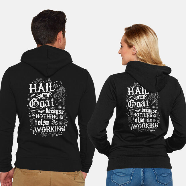 Hail The Goat-Unisex-Zip-Up-Sweatshirt-Nemons