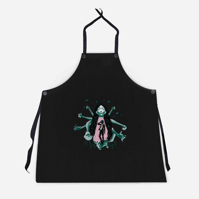 Himeno And Ghost Devil-Unisex-Kitchen-Apron-Afire