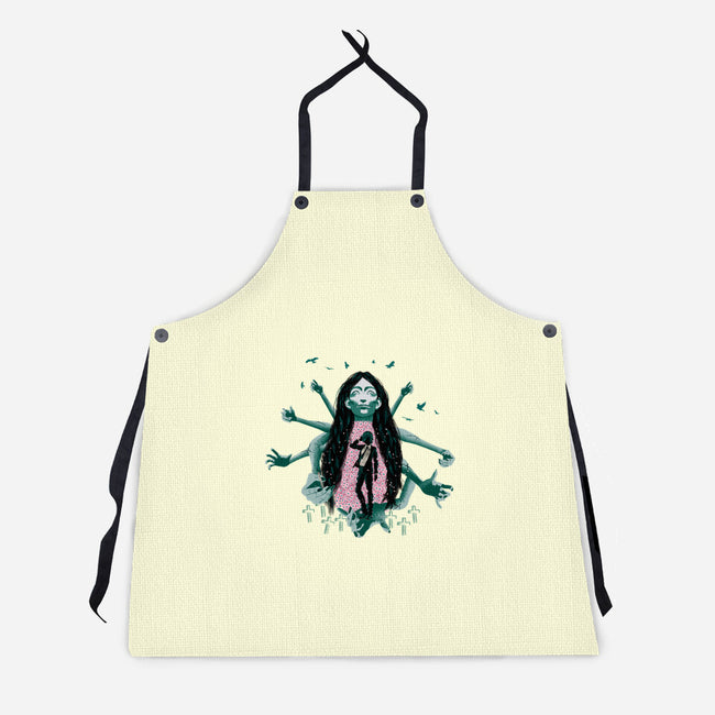 Himeno And Ghost Devil-Unisex-Kitchen-Apron-Afire