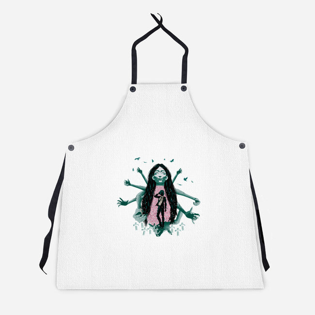 Himeno And Ghost Devil-Unisex-Kitchen-Apron-Afire