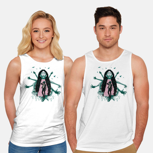 Himeno And Ghost Devil-Unisex-Basic-Tank-Afire