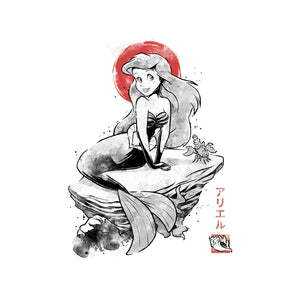 Queen Of The Wave Sumi-e