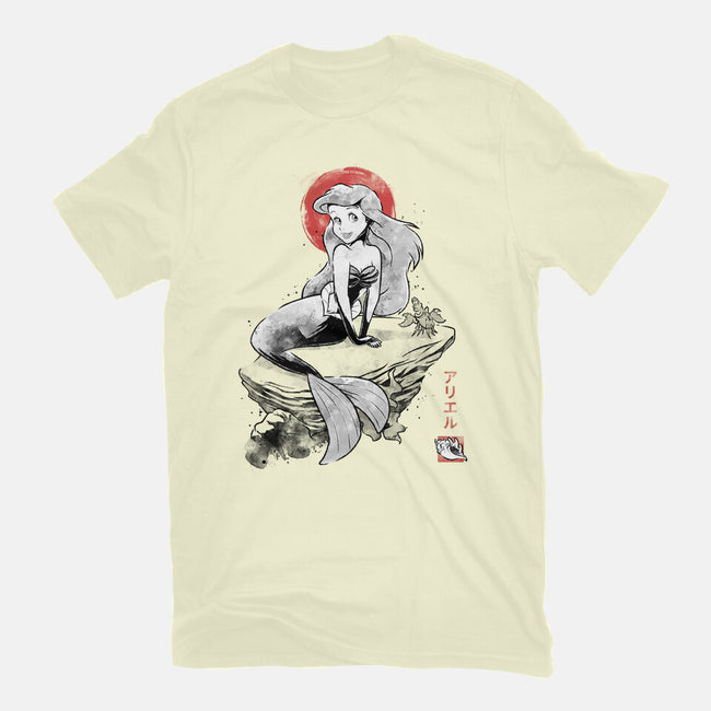 Queen Of The Wave Sumi-e-Mens-Premium-Tee-Astrobot Invention