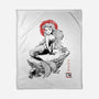 Queen Of The Wave Sumi-e-None-Fleece-Blanket-Astrobot Invention
