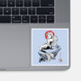Queen Of The Wave Sumi-e-None-Glossy-Sticker-Astrobot Invention