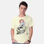 Queen Of The Wave Sumi-e-Mens-Basic-Tee-Astrobot Invention