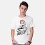 Queen Of The Wave Sumi-e-Mens-Basic-Tee-Astrobot Invention