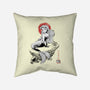 Queen Of The Wave Sumi-e-None-Removable Cover w Insert-Throw Pillow-Astrobot Invention