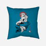 Queen Of The Wave Sumi-e-None-Removable Cover w Insert-Throw Pillow-Astrobot Invention