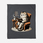 Books Coffee And Cats-None-Fleece-Blanket-Popnotic
