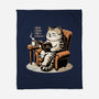 Books Coffee And Cats-None-Fleece-Blanket-Popnotic