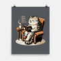 Books Coffee And Cats-None-Matte-Poster-Popnotic