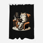 Books Coffee And Cats-None-Polyester-Shower Curtain-Popnotic