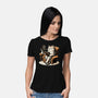 Books Coffee And Cats-Womens-Basic-Tee-Popnotic